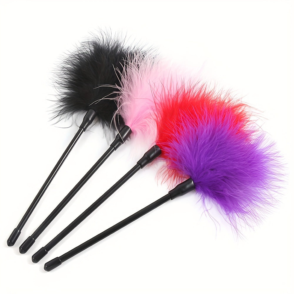 Adult Soft Flogger Tease Kit for Couples, Feather Flirt Toy