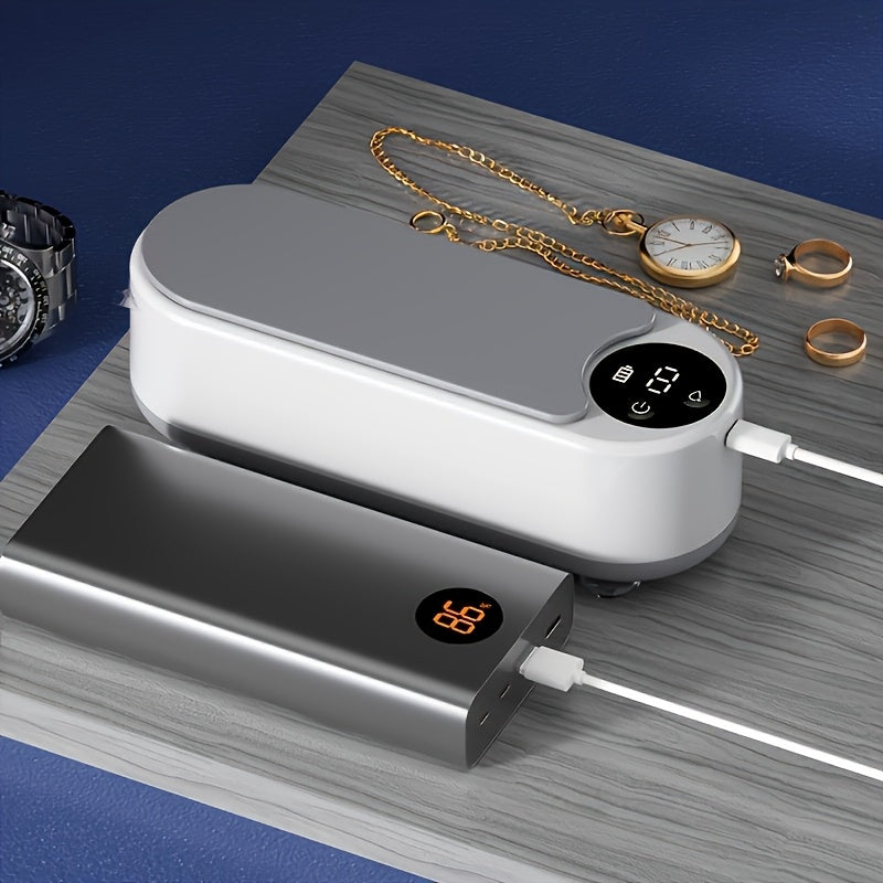 Portable Glass Cleaner with USB Charging High-Frequency Vibration Deep Clean White