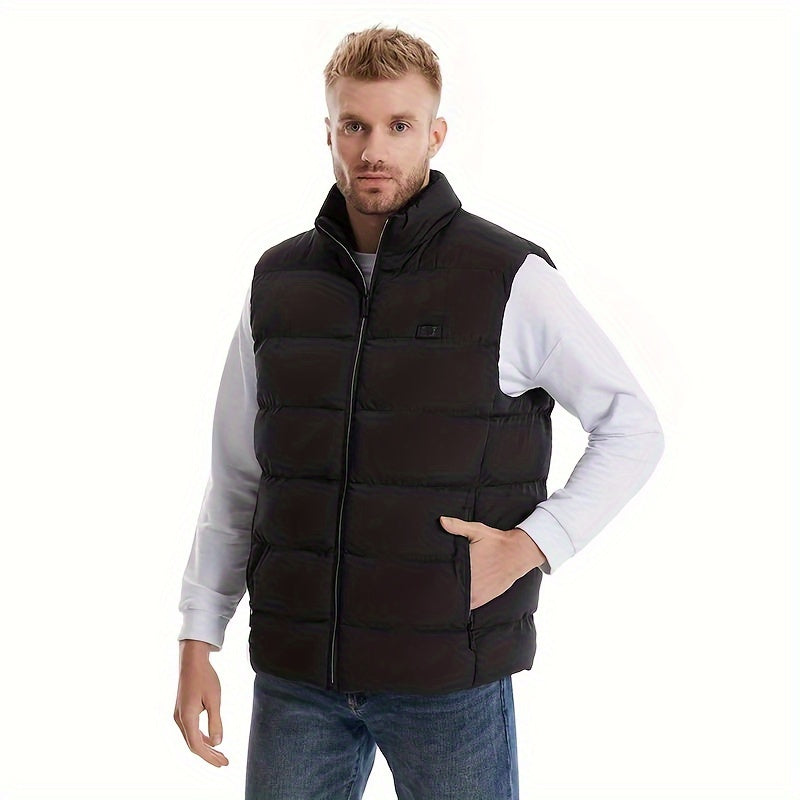 Unisex Heated Vest with 15 Heating Areas USB Rechargeable Winter Outdoor Warmth