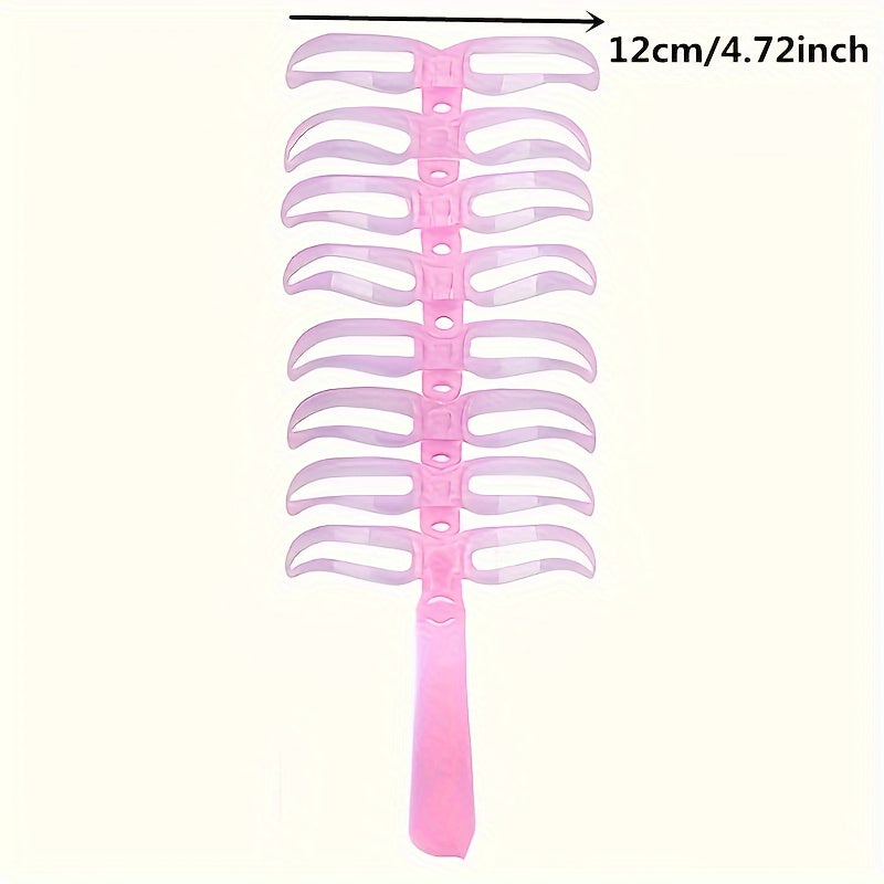 8pc Hypoallergenic Eyebrow Shaping Kit with Reusable Purple Stencils