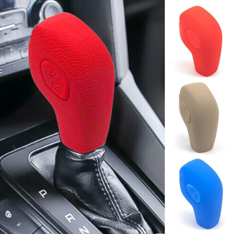 Universal Silicone Gear Shift Knob Cover Durable Polished Fit Most Vehicles