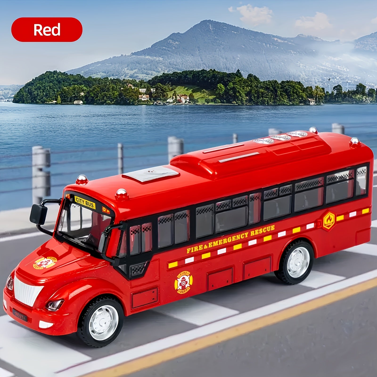 Set de coches de juguete de plástico para niños con luces intermitentes y sonido realista para mayores de 3 años