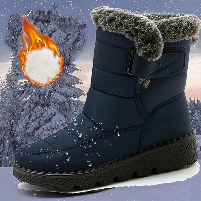 Women's Ankle Boots Fleece-Lined Casual Shoes for All Seasons