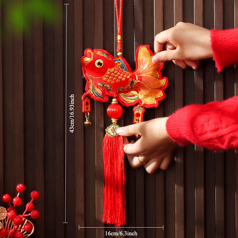 2025 yil Burun yilgi Bahor Festival chiroqi va Ikki baliq omadli osma bezaklari uchun yashash xonasi