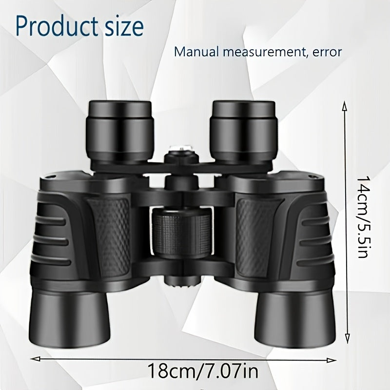 10X50 Binoklyorlar kattalar uchun, kompakt, uzoq masofali qushlarni kuzatish, sport, sayohat, ov, kontsertlar, qora