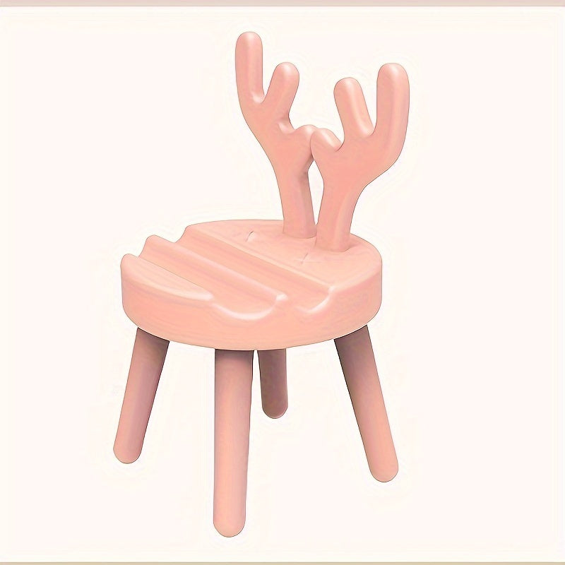 Decorative Christmas Antler Chair Phone Holder Easy to Install No Power Needed