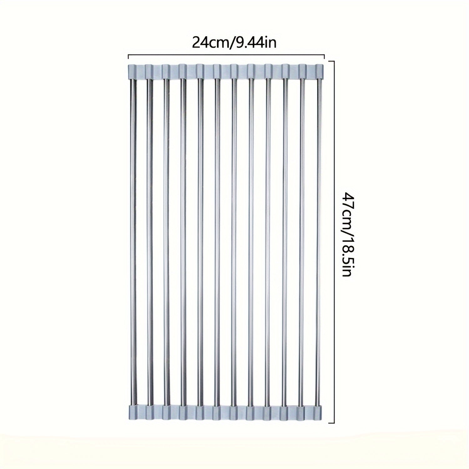 Estante plegable para fregadero de cocina para secar platos, almacenamiento multifuncional y ahorrador de espacio