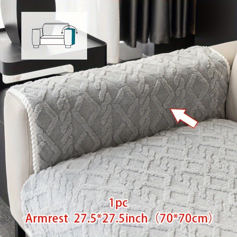 Нескользящая накидка на диван из велюра Shu, подходит для домашних животных, моется в машине, подходит для кресел и секционных диванов на 4 места