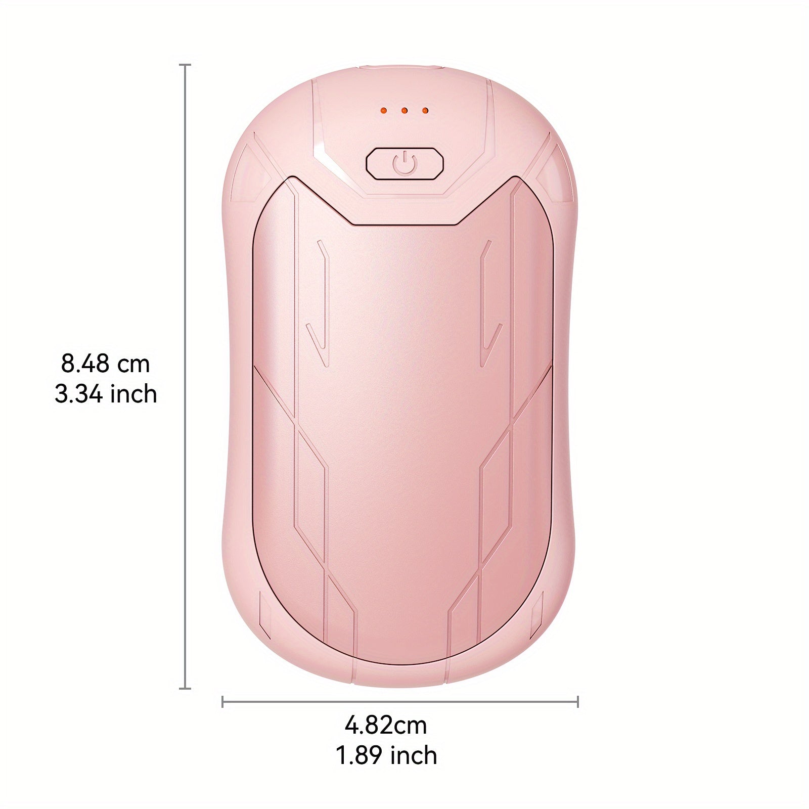 Portable Hand Warmer with Dual-Sided Heating, USB-C Rechargeable, 3 Heat Levels