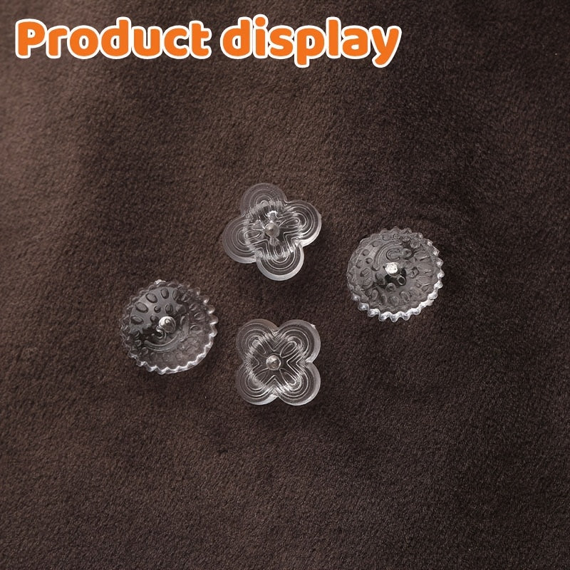 Set of 40 Clear Upholstery Pins in Storage Box for Bedskirts and Furniture Repair