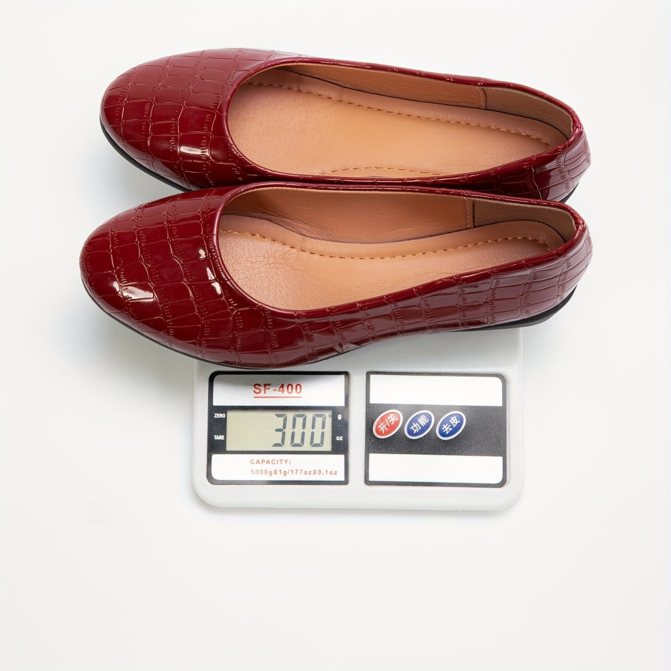 Women's Red Snake Print Mary Jane Flats Slip-On Casual Shoes