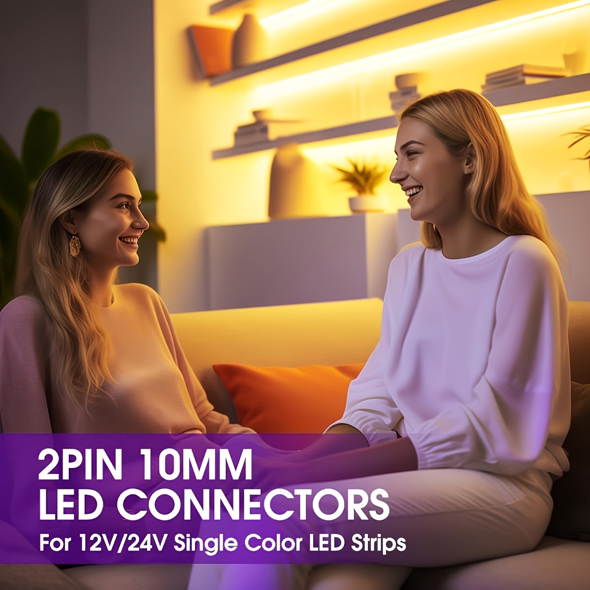 LED Strip Connectors Solderless Flexible Lighting Kit for Home and Commercial Use