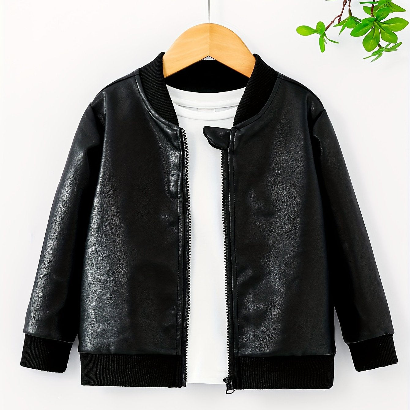 Мужская куртка на молнии черная с длинным рукавом, повседневная, весна-осень, полиэстер