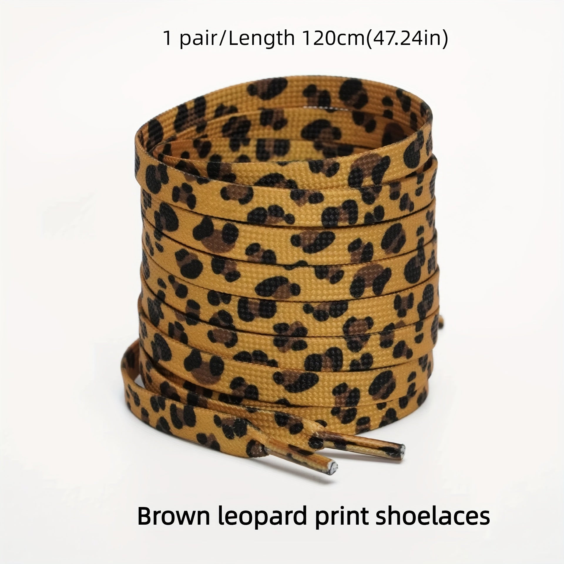 Unisex Polyester Spandex Animal Print Laces for Sneakers Casual Shoes