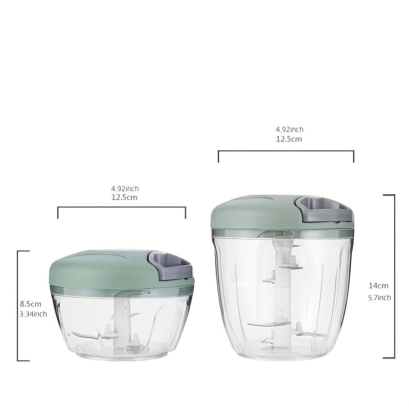 Multipurpose Garlic Masher and Vegetable Cutter Stainless Steel Blades 500ml