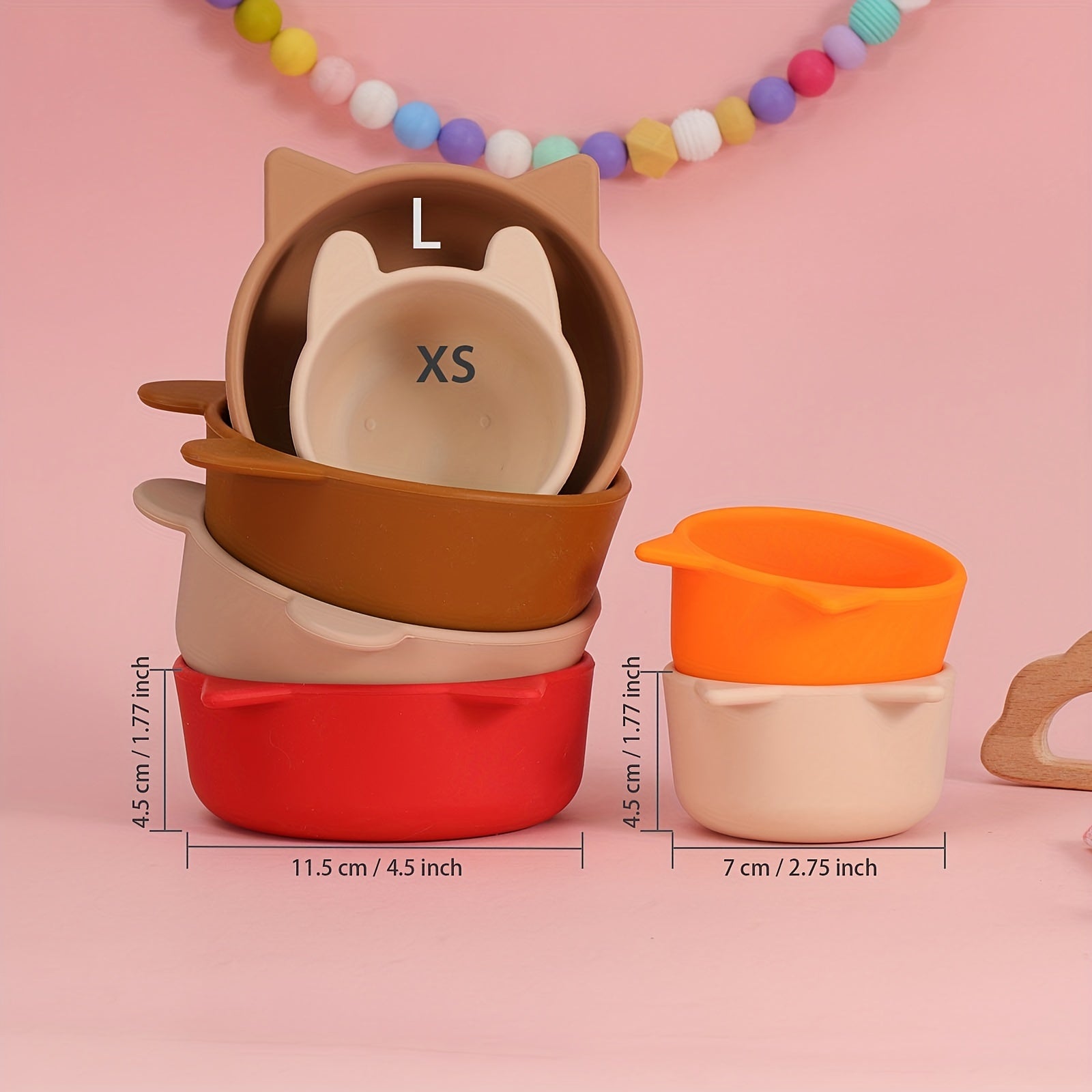 Silicone Baby Food Bowl BPA-Free Non-Toxic Toddler Feeding Tableware