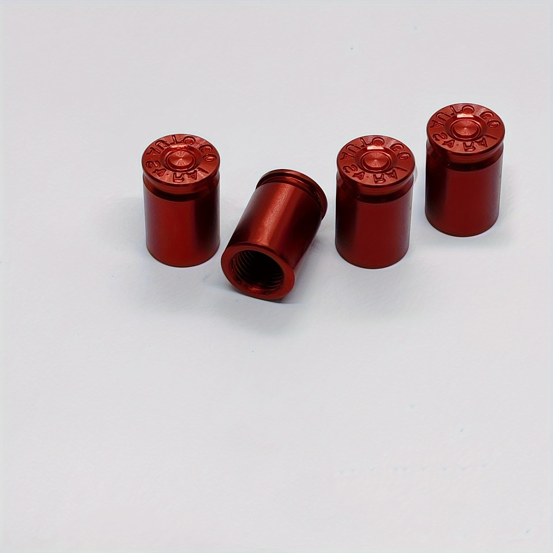 Universal Valve Cap Set for Cars Metal Tire Valve Covers Black 4 Pack