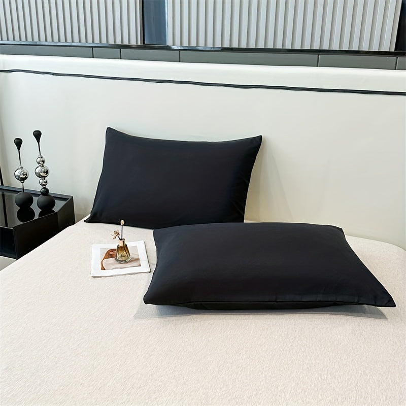 Набор из 2 однотонных наволочек - идеально подходит для улучшения домашнего декора и обеспечения комфорта в гостиной, спальне или на диване.