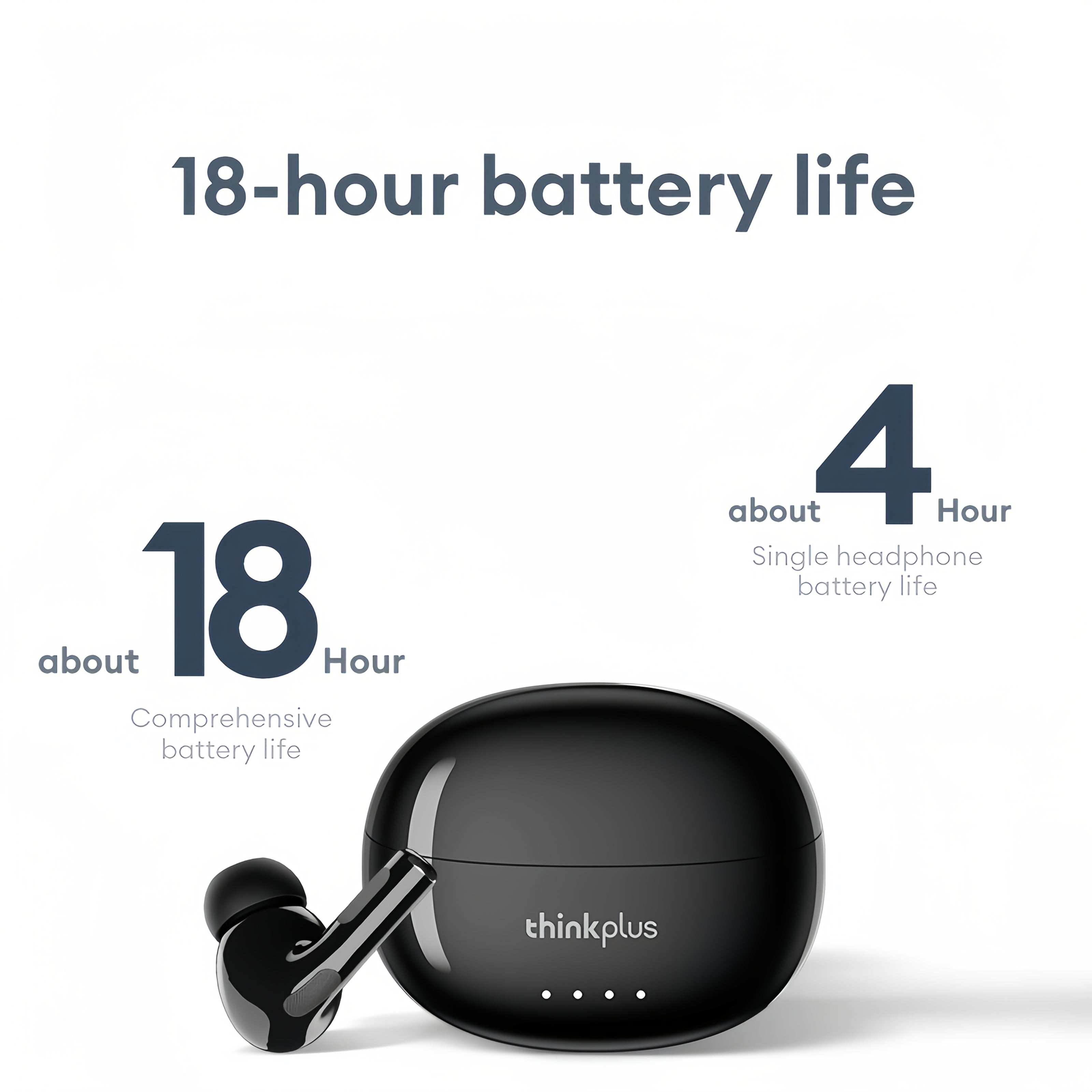 Наушники Lenovo ThinkPlus Hifi Panoramic Stereo предлагают кристально чистый звук, эргономичный дизайн, длительное время работы от батареи, продвинутую систему шумоподавления, чехол с быстрой зарядкой USB-C и беспроводной звук.