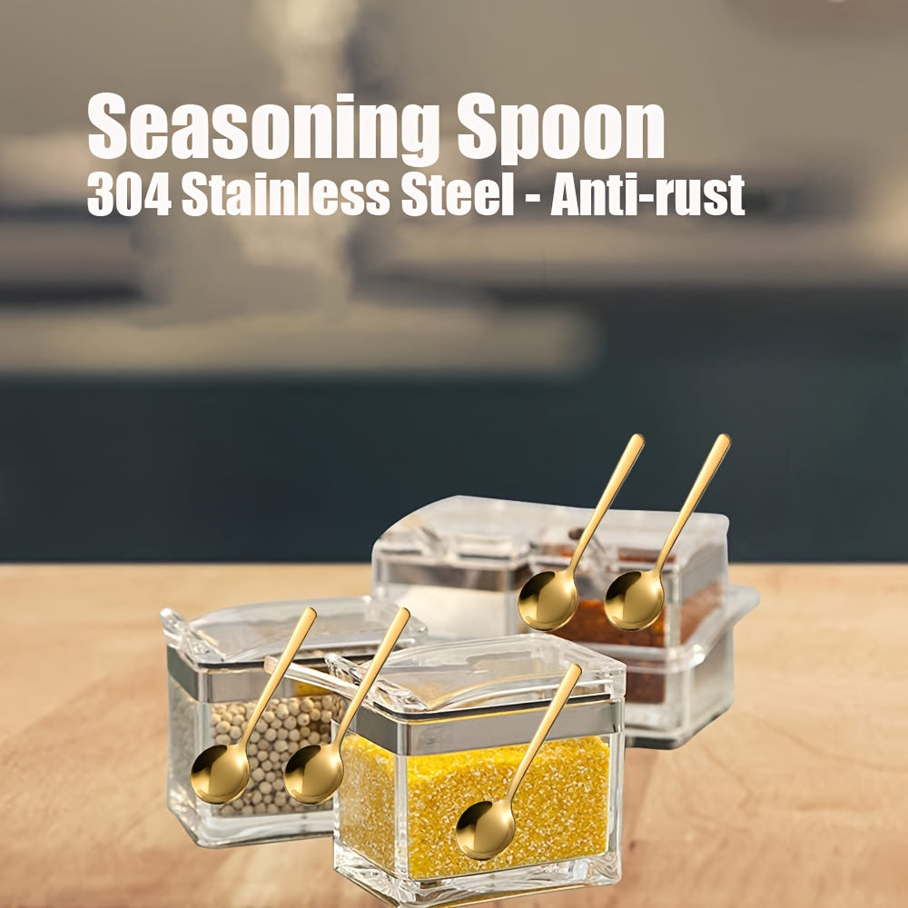 Set of 8 or 16 Stainless Steel Espresso Spoons for Coffee and Desserts