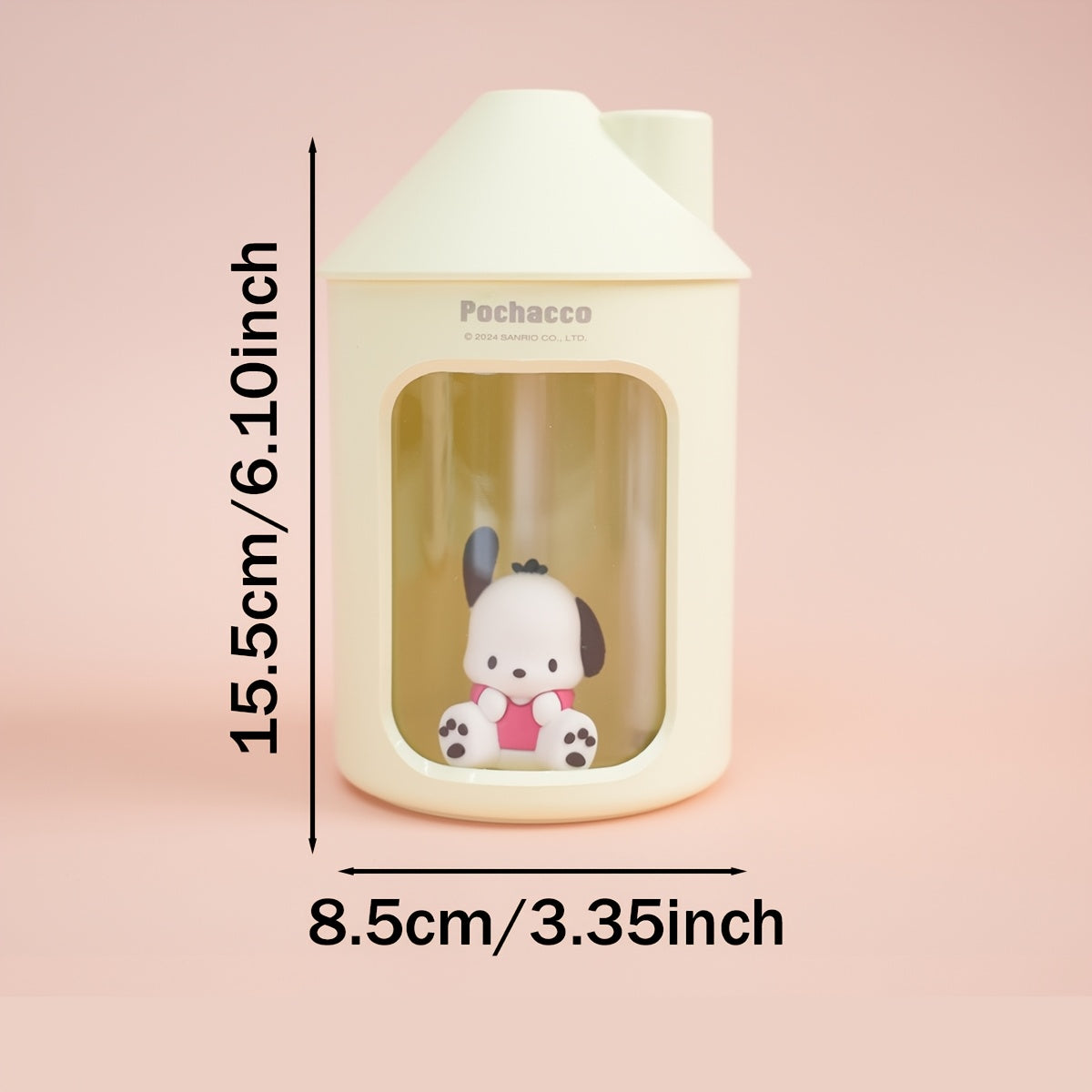 Mini namlagich USB bilan quvvatlanadigan, shovqinsiz kechki chiroq, 450ml yuqoridan to'ldiriladigan