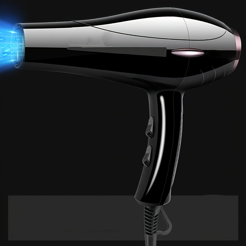 2100W Hair Dryer with Fixed Handle European Plug Includes Nozzle Diffuser and Comb Attachments