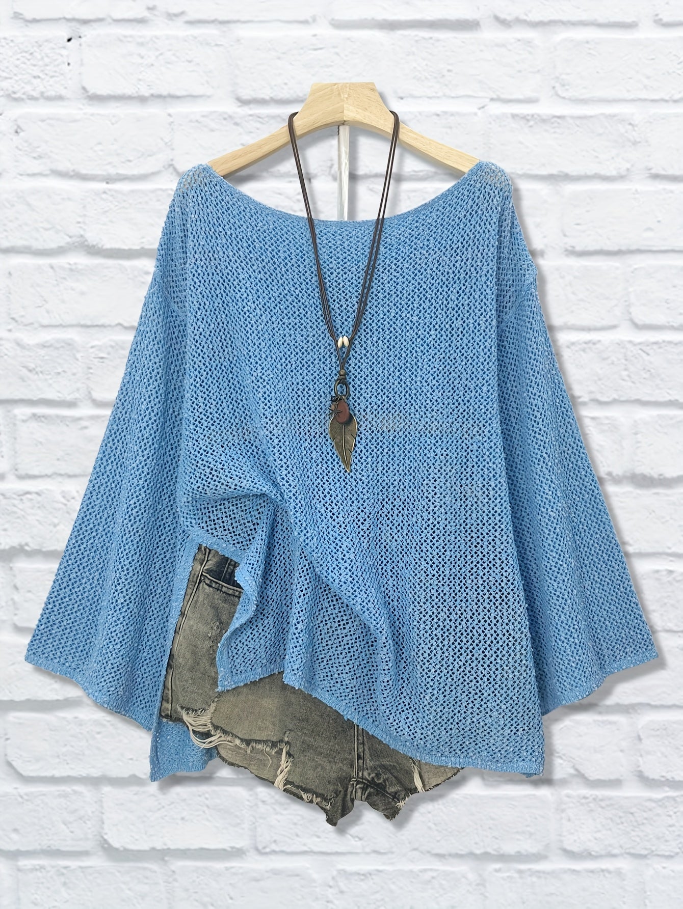 Women's Oversized Knit Loose Cardigan with Long Sleeves