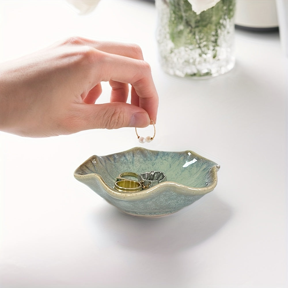 Маленькая керамическая подставка для украшений для хранения и домашнего декора