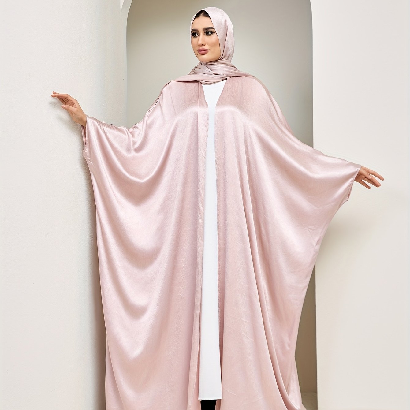 Pañuelo de mujer talla grande de gasa, bata suelta grande, ropa islámica