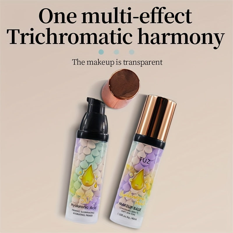 Crema de prebase con ácido hialurónico para todo tipo de piel, hidratante y aclaradora, 120ml