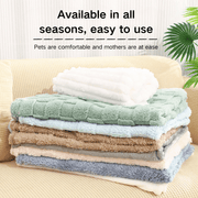 Soft Plush Coral Fleece Throw Blanket for Couch Bed Travel Gift