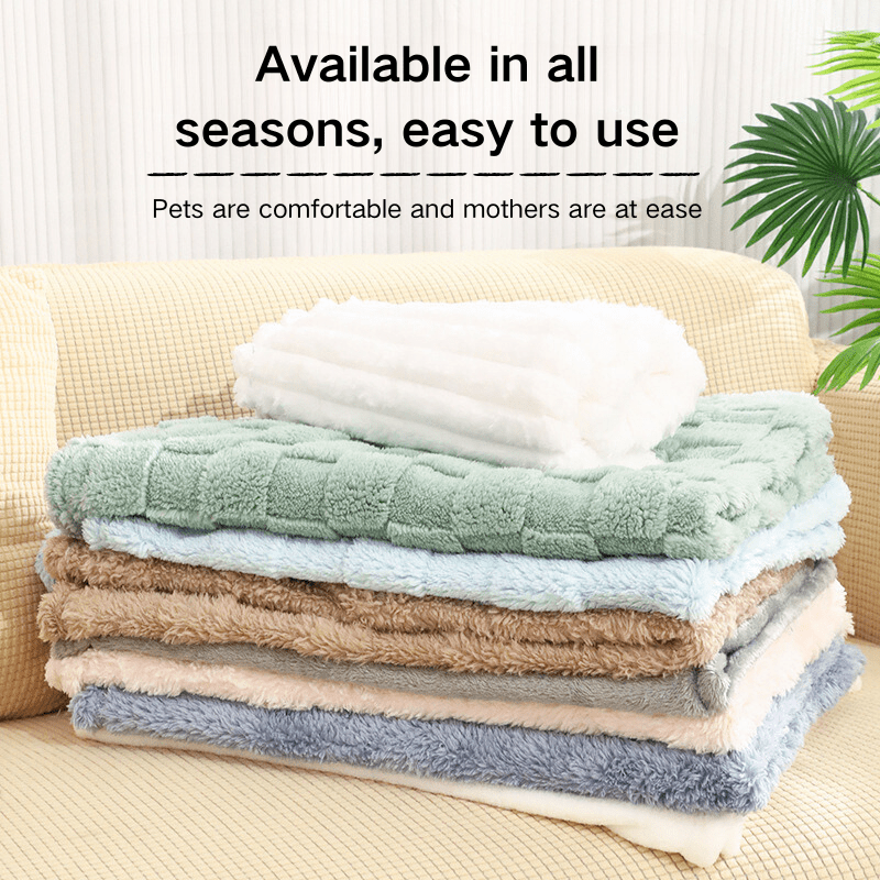 Soft Plush Coral Fleece Throw Blanket for Couch Bed Travel Gift