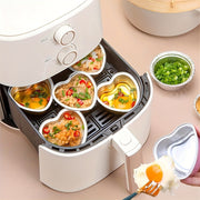 Heart Shaped Mini Loaf Pan with Lid for Baking, Small Cake Mold, Air Fryer Compatible