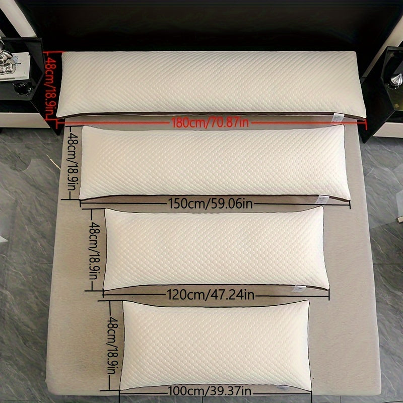 Orqa tomon va qorni uchun massaj funksiyali uzun to'qilgan tanali yostiq