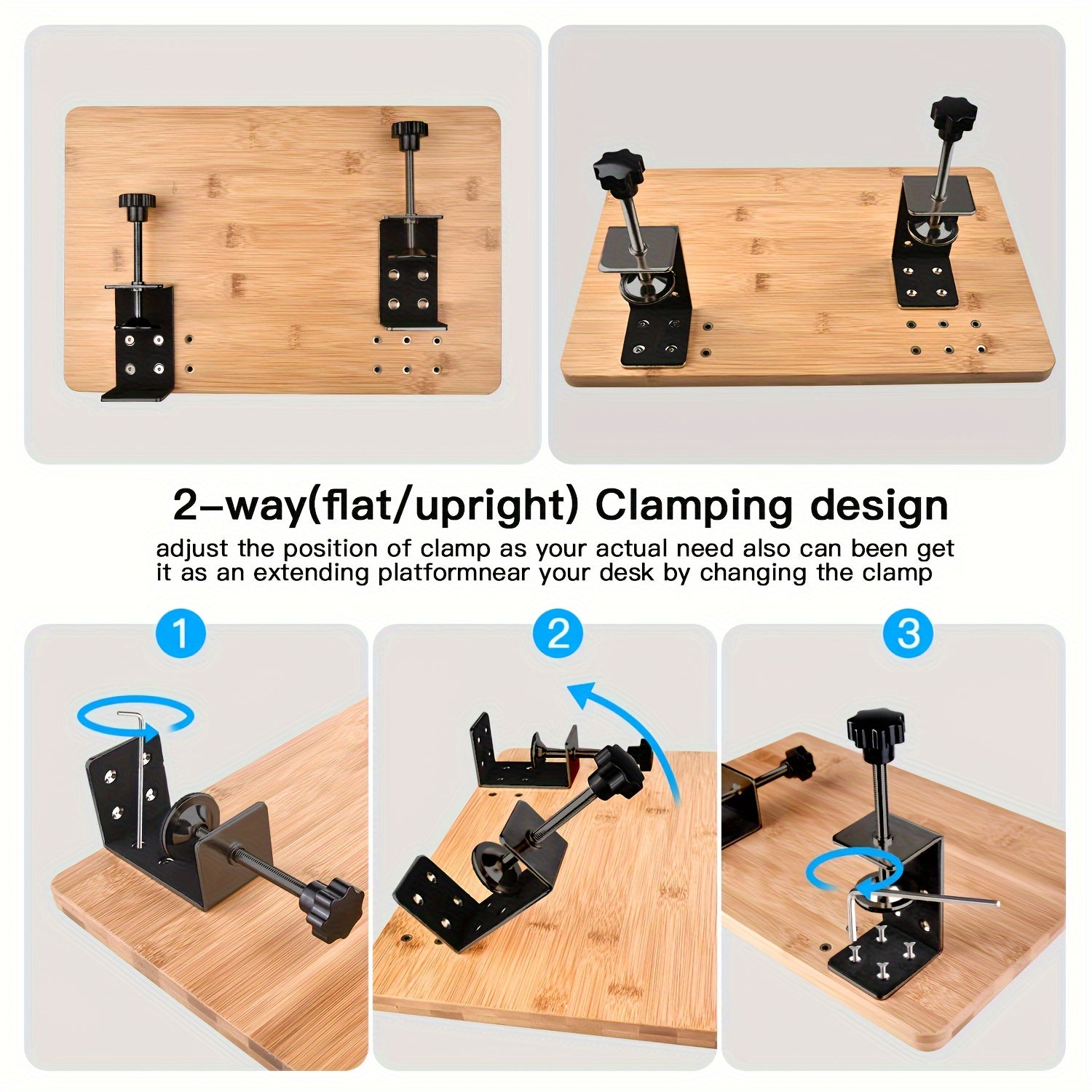 Estante de sujeción en la mesita de noche de bambú moderno para dormitorios y balcones