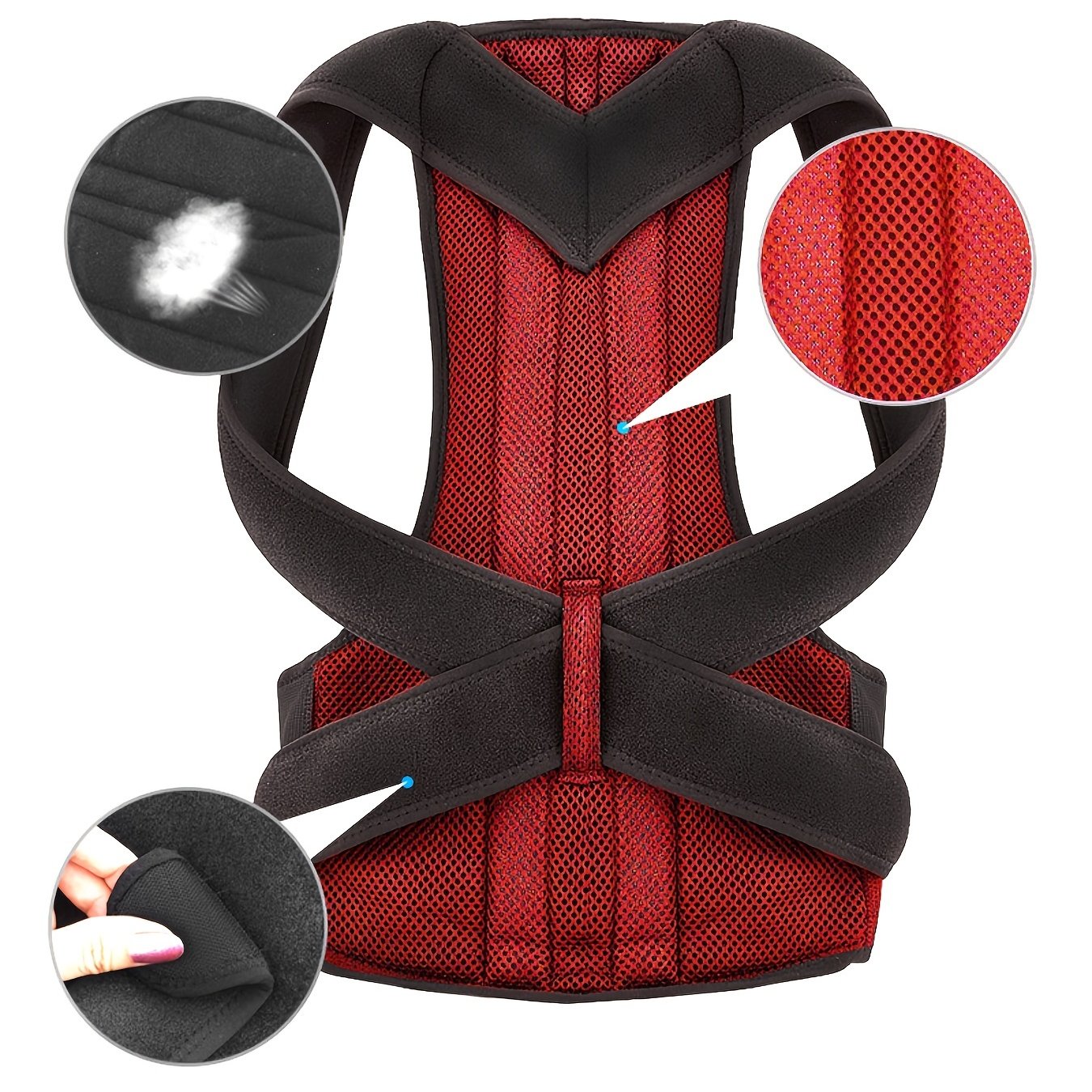 Unisex Adjustable Posture Corrector Vest with Lumbar and Shoulder Support