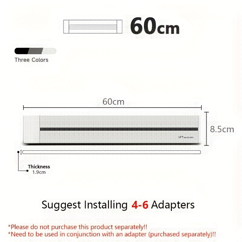 European Standard Rotating Wall Power Socket with USB Type C 220-240V Surface Mount