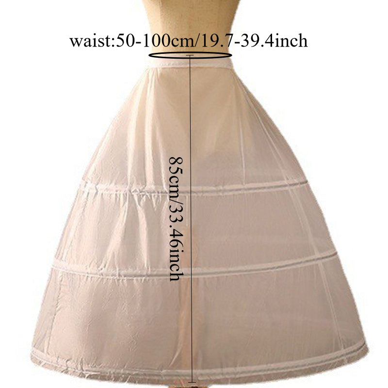 Nikoh libosi uchun 3 ta halqali oq Tutu yubkasi bilan to'y libosi bahor