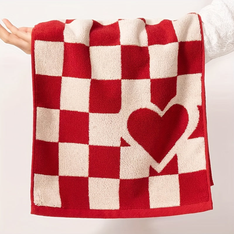 Double-Sided Cotton Jacquard Towel Absorbent Soft Non-Shedding 34x75 cm