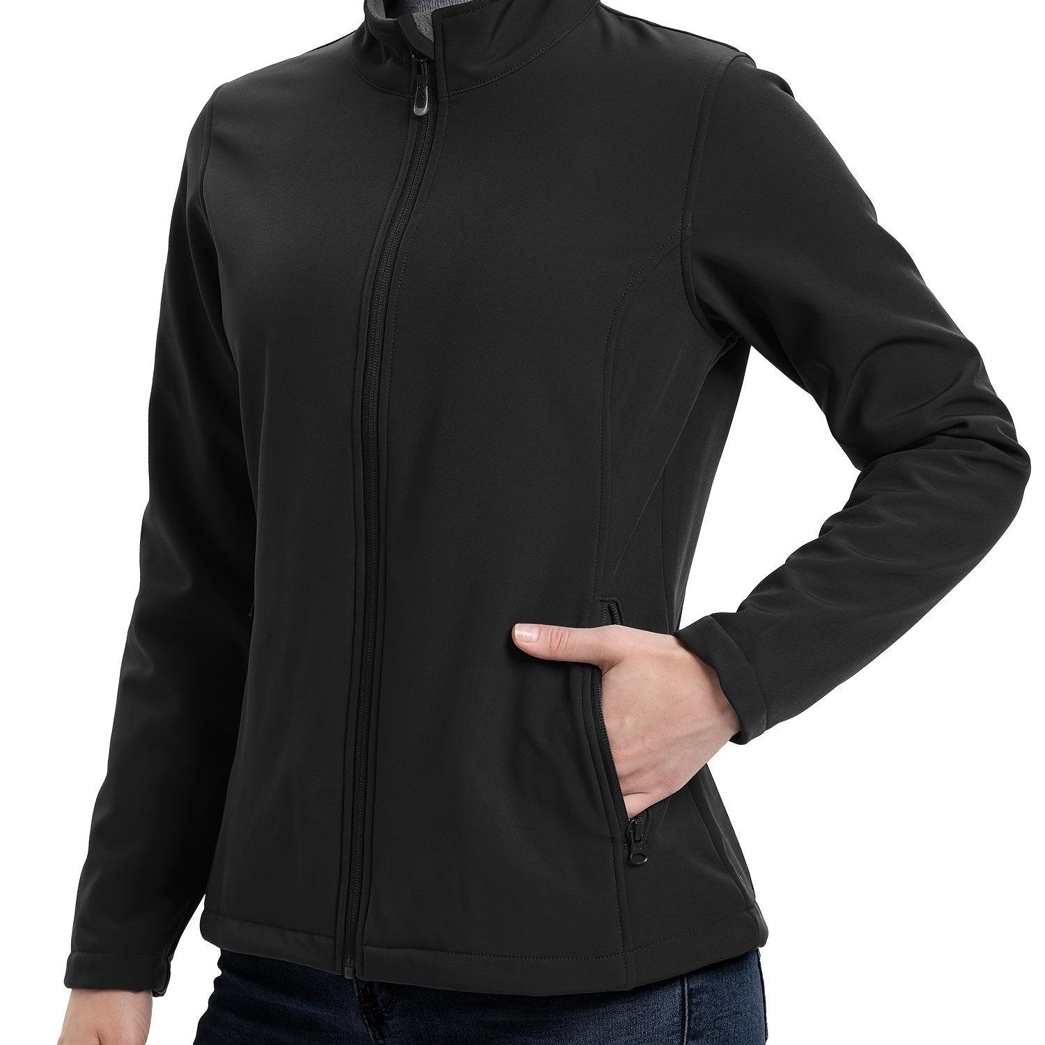 Women's Lightweight Windproof Soft Jacket Plus Size Lined Running Golf Hiking