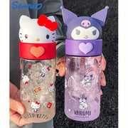 Large Capacity Water Bottle Tritan Material Cute Kawaii Cartoon Characters for Women