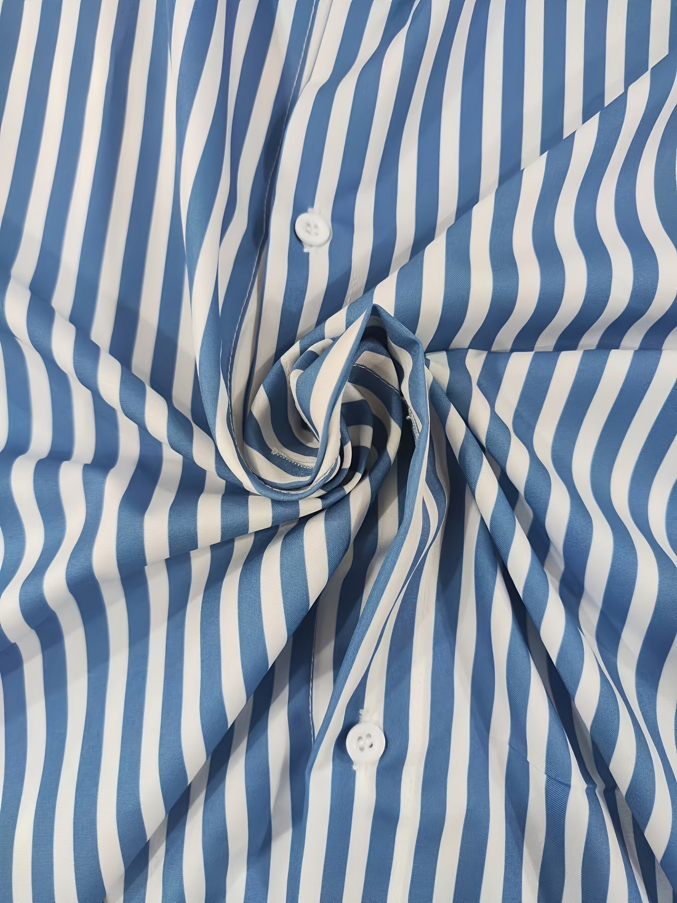 Men's Striped Long Sleeve Shirt Casual Woven Polyester Spandex All-Season Regular Fit