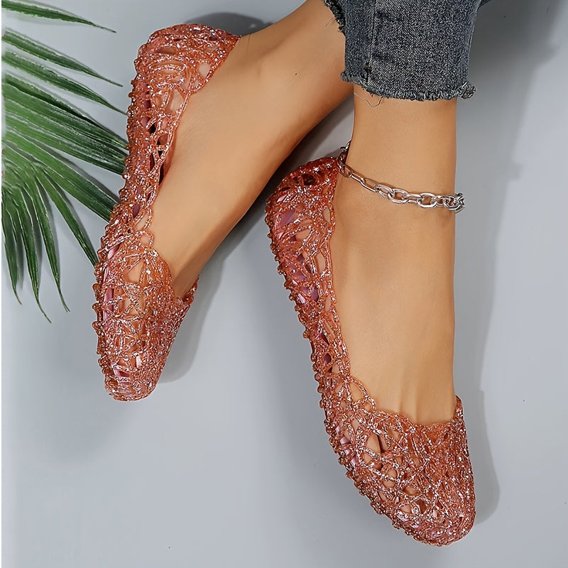 Ayollar uchun Kristalli Kesilgan Pastki Slaydlar Qabilalar Uslubi Komfort Poyabzal