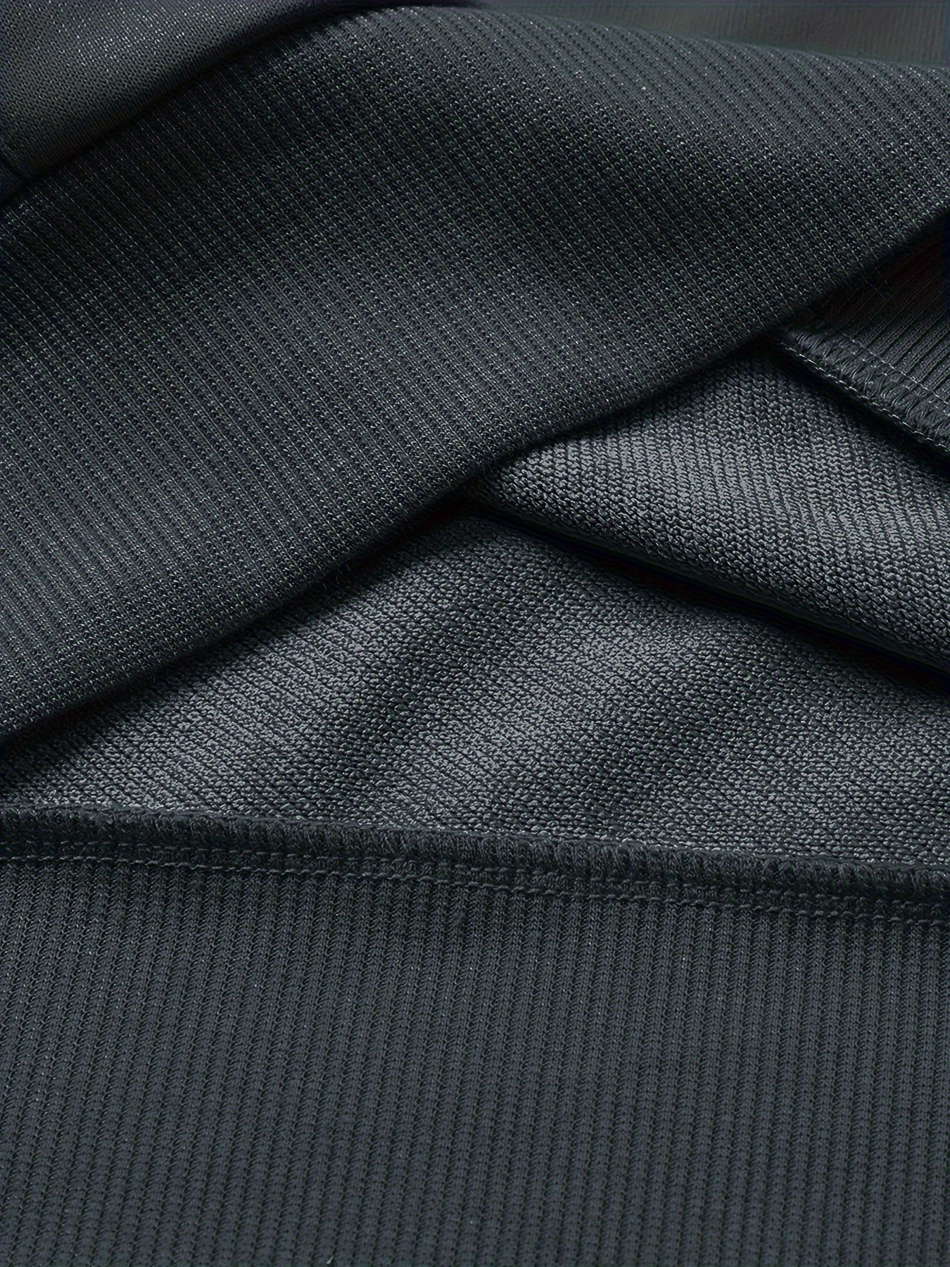 Men's Casual Sportswear Set Hoodie and Joggers Solid Color Polyester Blend Machine Washable for Spring Fall