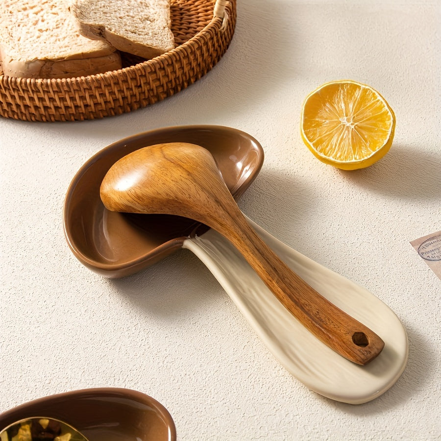 Ceramic Mushroom Spoon Rest High Temperature Resistant Cute Kitchenware Gift