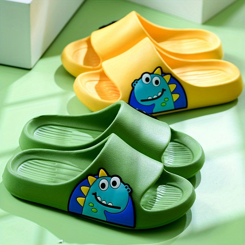 Girls Cartoon Open Toe Slippers Lightweight Breathable Indoor Shoes All-Season