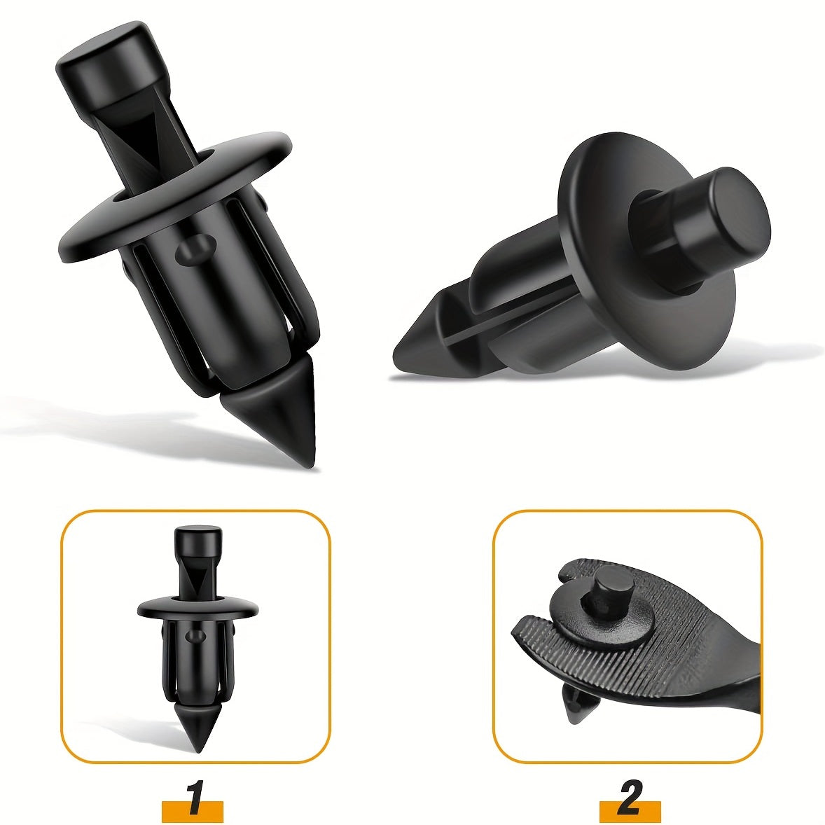 50 piezas de clips para guardabarros de motocicleta M6 adecuados para modelos de ATV y motocicleta