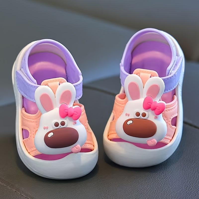 Sandalias de dibujos animados para bebés niños, transpirables, antideslizantes, para interiores y exteriores