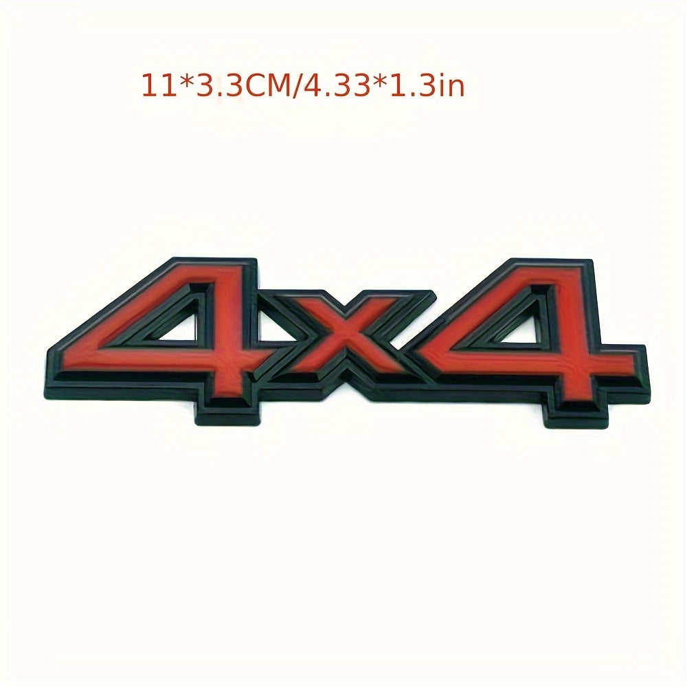 3D металлический значок автомобиля 4X4 водонепроницаемый, устойчивый к выцветанию, легко клеится