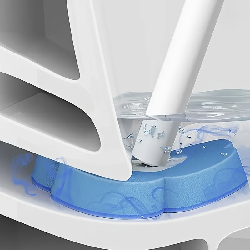 Bir martalik hojatxona cho'tkasi uchun almashtirish padlari, 6-30 dona, plastik tutqich bilan, oson tozalash uchun